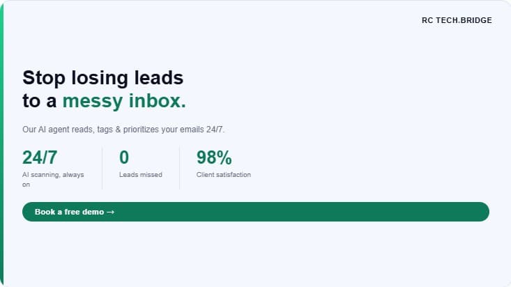 Stop losing leads to a messy inbox